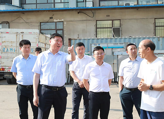 鞍山市委書記 王忠昆 來我們鋼都物流考察工作